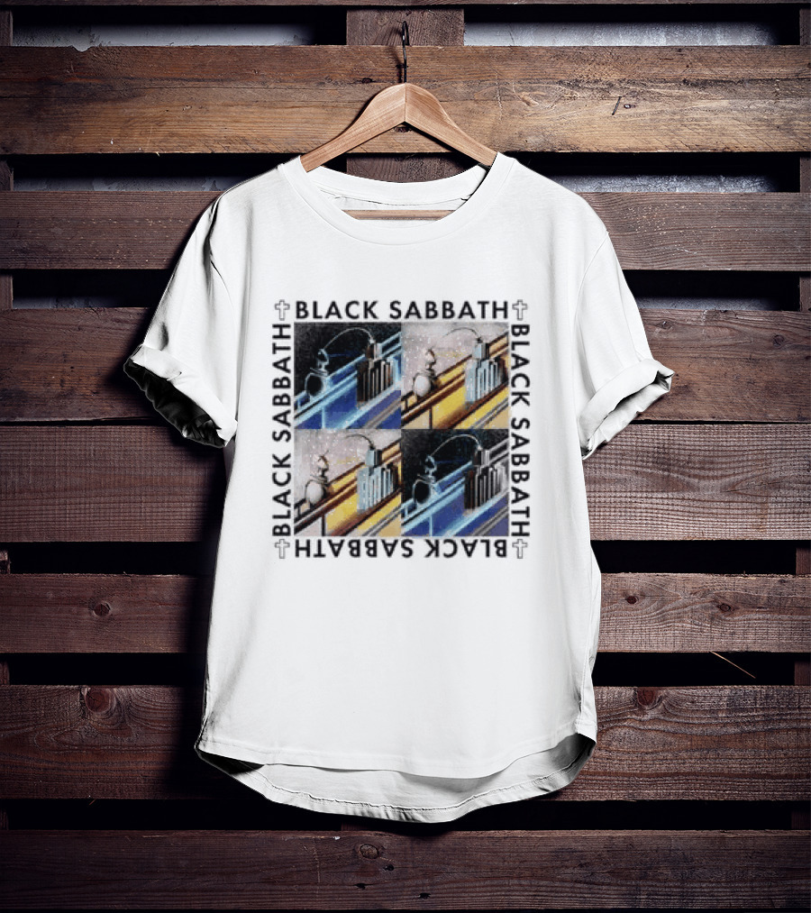 Black Sabbath Technical Ecstasy Raglan Blocks T-Shirt