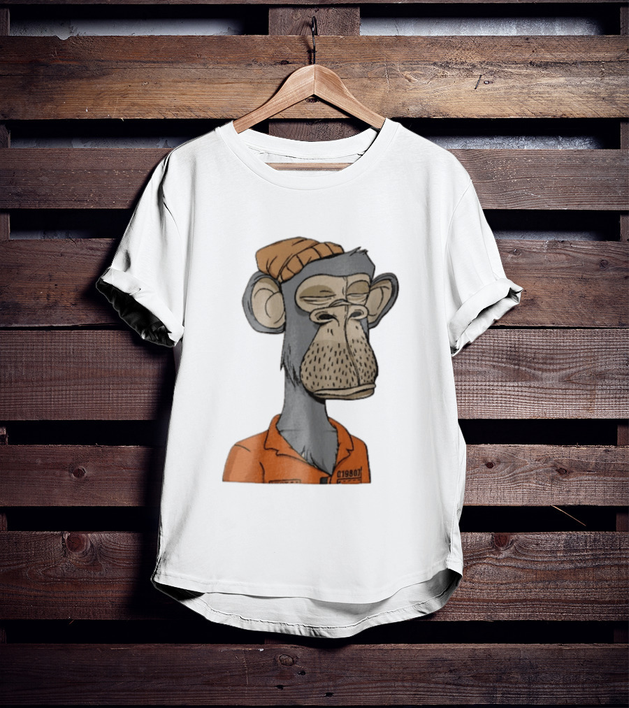 Bored Ape Yacht Club Astronaut Inmate Orange Jumpsuit T-Shirt
