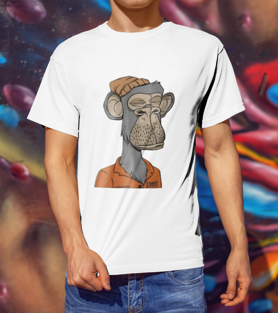 Bored Ape Yacht Club Astronaut Inmate Orange Jumpsuit T-Shirt