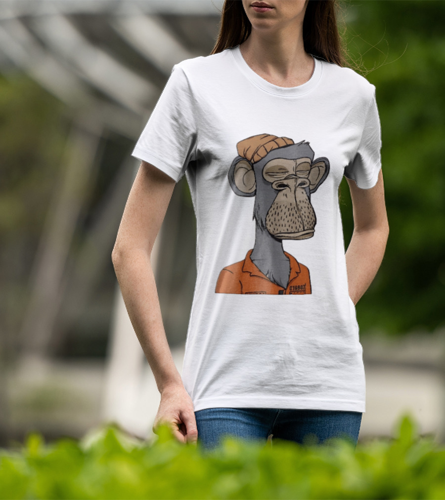 Bored Ape Yacht Club Astronaut Inmate Orange Jumpsuit T-Shirt