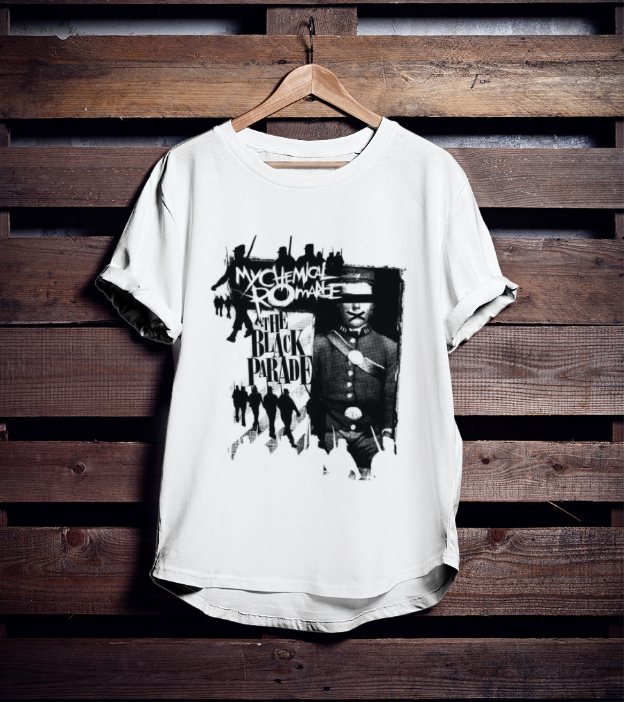 My Chemical Romance Warpath Distressed Band Names T-Shirt