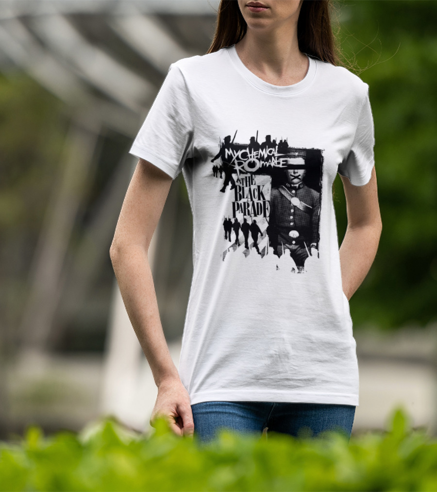 My Chemical Romance Warpath Distressed Band Names T-Shirt