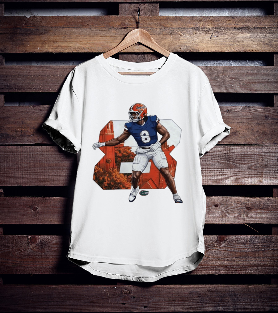 NCAA Florida Gators No 8 Aaron Chiles Jr. T-Shirt