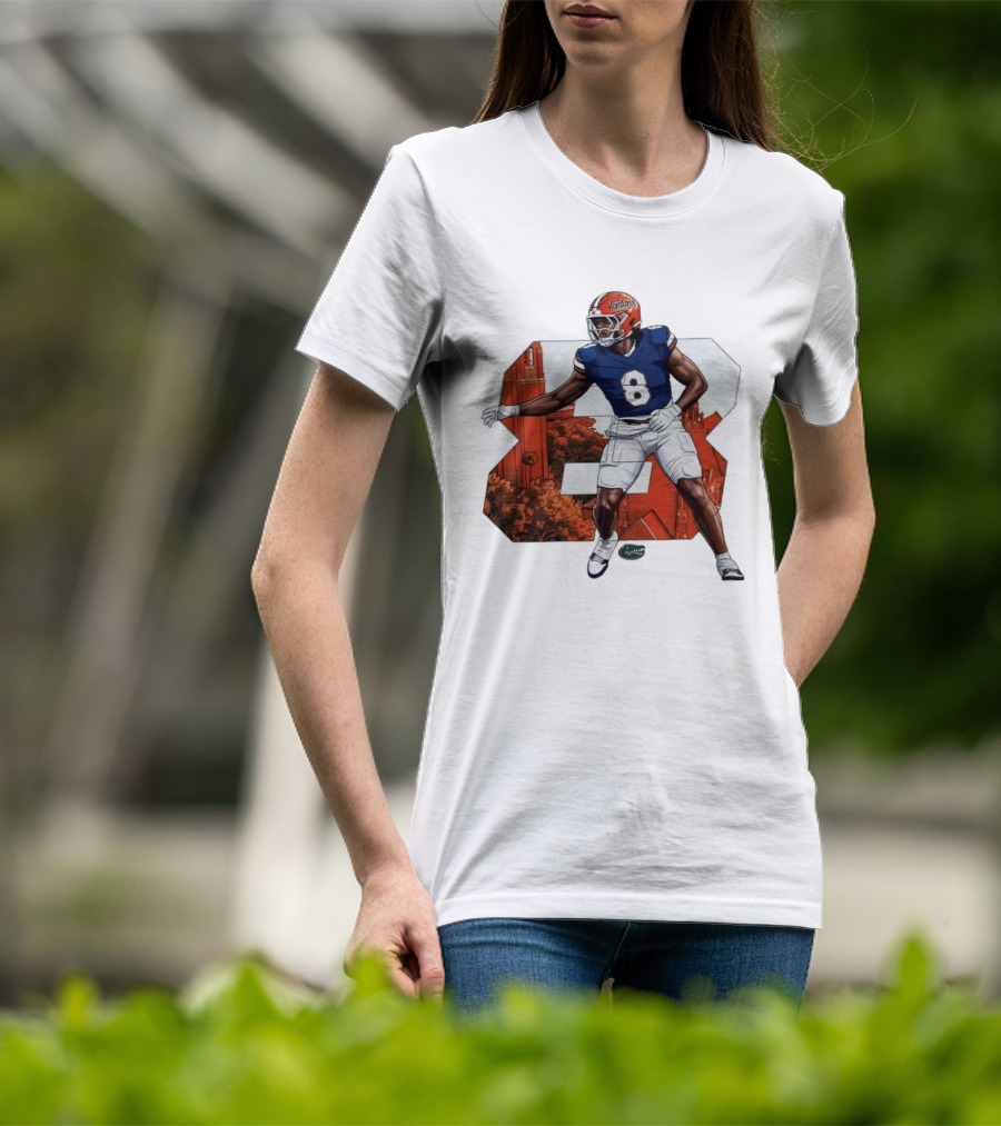 NCAA Florida Gators No 8 Aaron Chiles Jr. T-Shirt