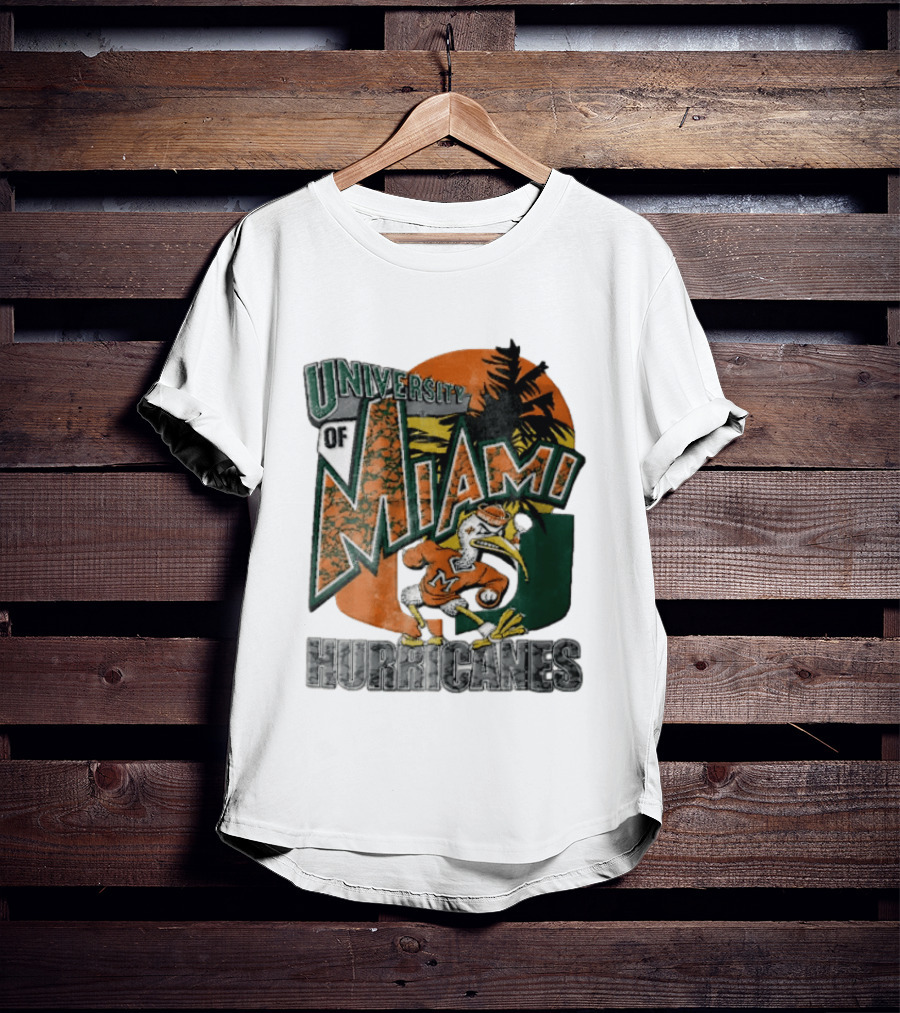 Miami Hurricanes Sebastian The Ibis U Of M Sports Team T-Shirt