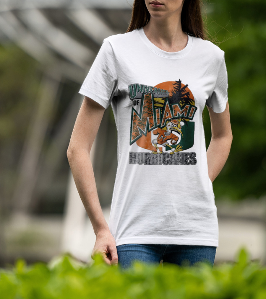 Miami Hurricanes Sebastian The Ibis U Of M Sports Team T-Shirt