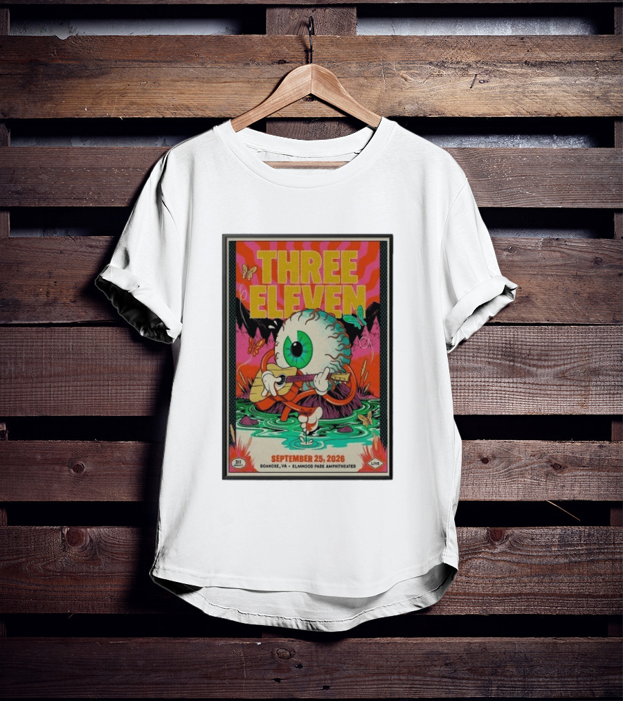 Three Eleven 311 September 25 2026 Roanoke VA Elmwood Park Amphitheater T-Shirt
