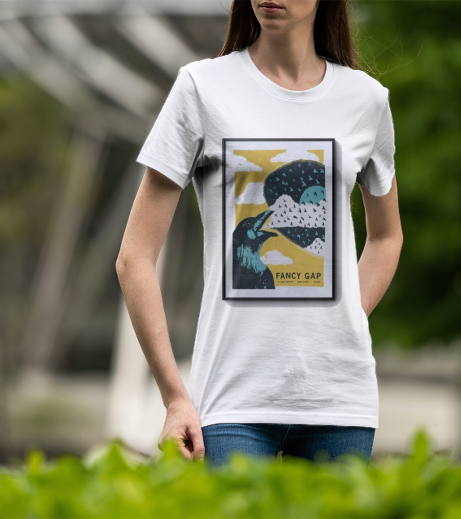 Fancy Gap Oct 2 2026 Boone Saloon Vintage Crow And Cloud Print T-Shirt