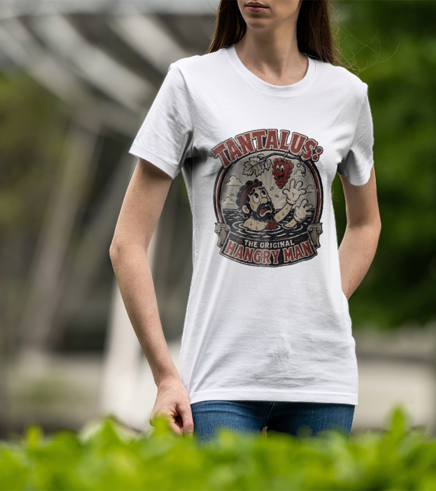 Tantalus The Original Hangry Man Retro Greek Mythology Comic T-Shirt