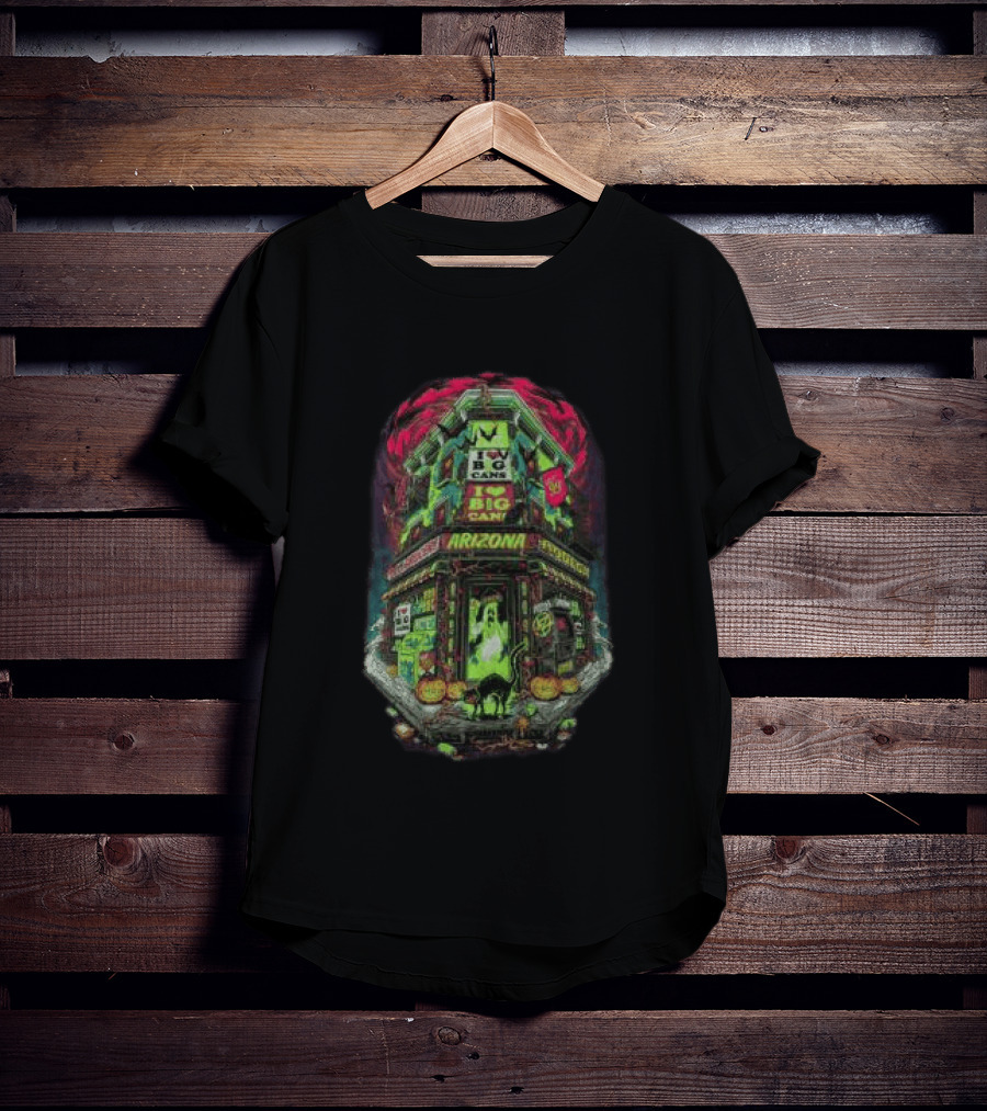 Arizona Black Haunted Big Cans Halloween Bodega Spooky Long Sleeve T-Shirt
