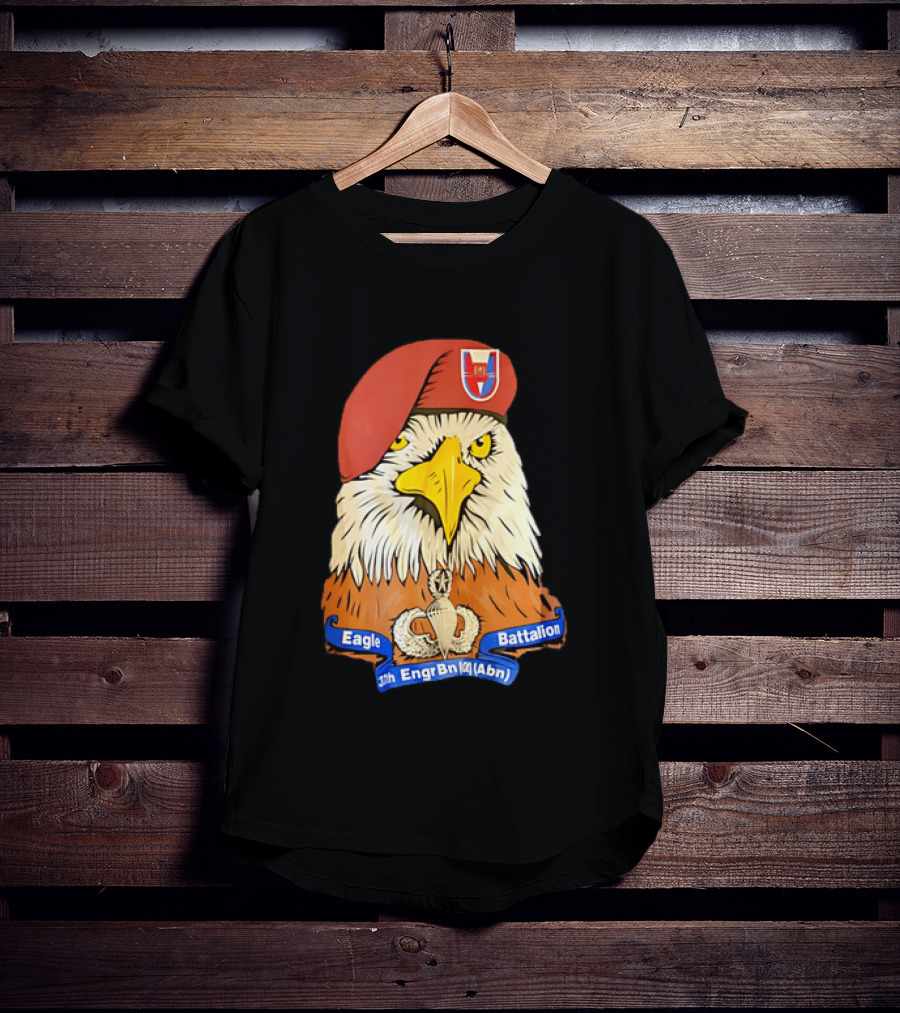 Eagle Battalion 37th Engr Bn Abn Airborne Insignia T-Shirt