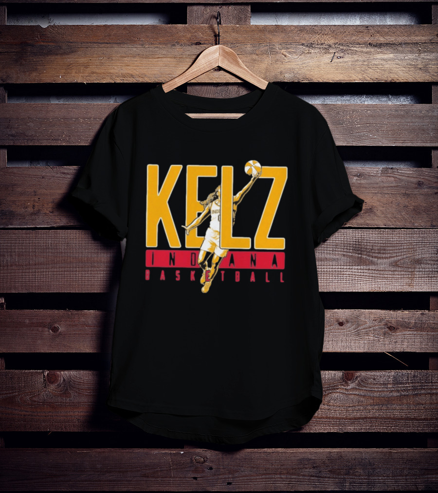 Kelz Indiana Basketball Mitchell Fever Player Dunk T-Shirt