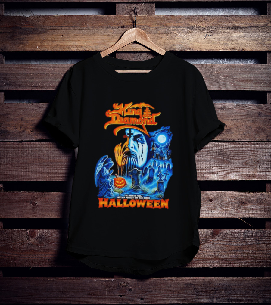 King Diamond The Moon Is Full Another Perfect Day Has Begun Halloween T-Shirt