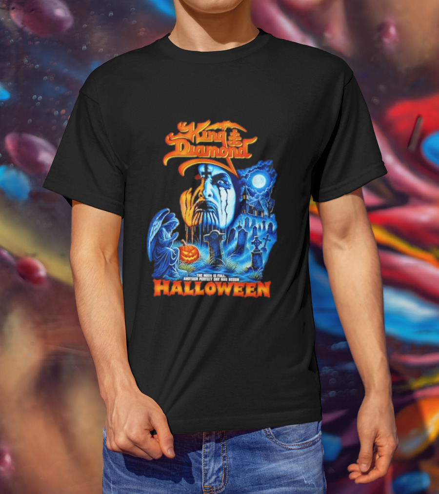 King Diamond The Moon Is Full Another Perfect Day Has Begun Halloween T-Shirt