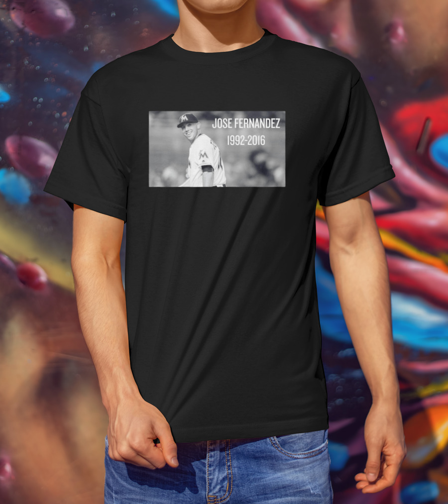 Jose Fernandez Miami 1992 2016 Memoriam T-Shirt