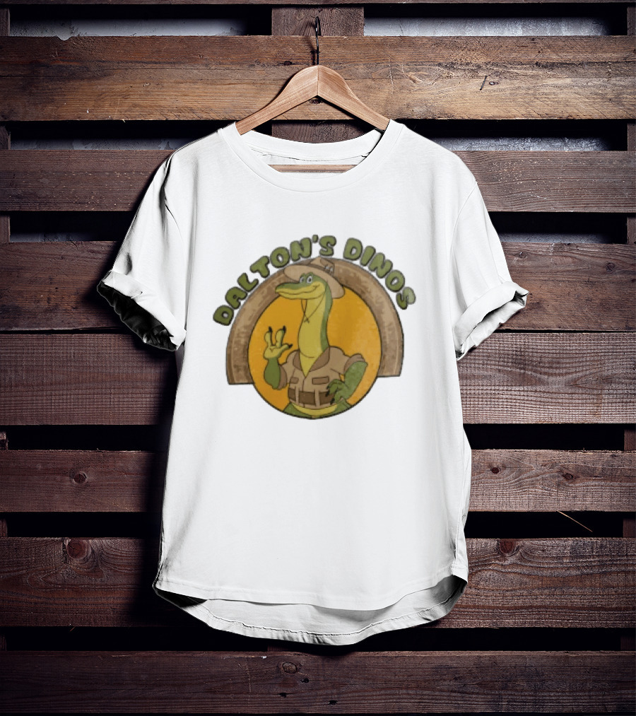 Dalton's Dino's Cartoon Dinosaur Safari Adventure Outfit T-Shirt