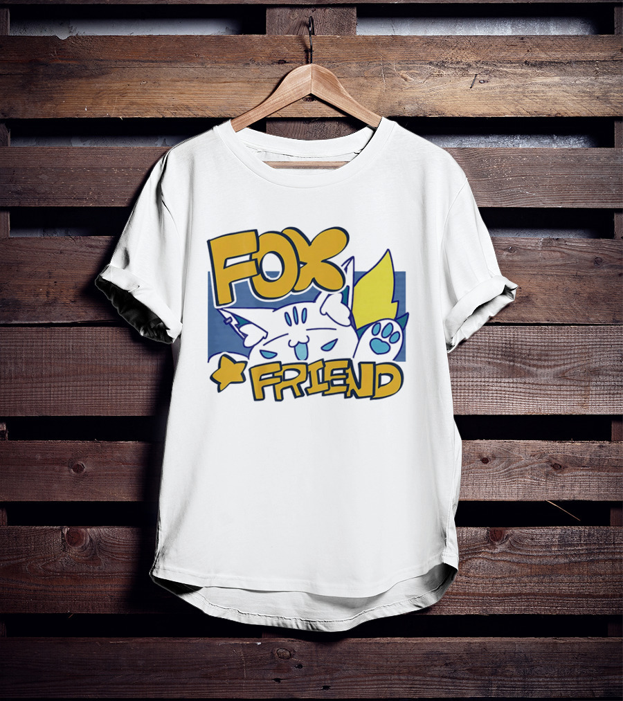 Shirakami Fubuki Fox Friend Anime Style Companion T-Shirt