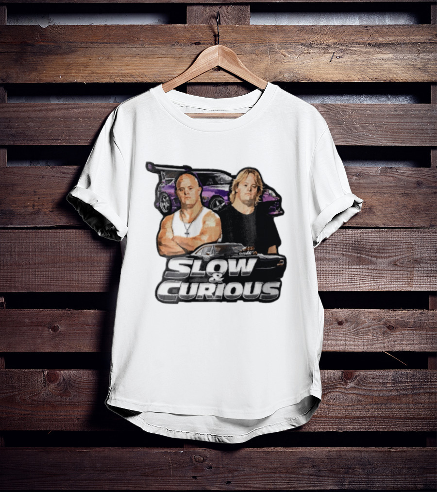 Slow & Curious Duo With Sports Cars And Menacing Muscle Cars T-Shirt