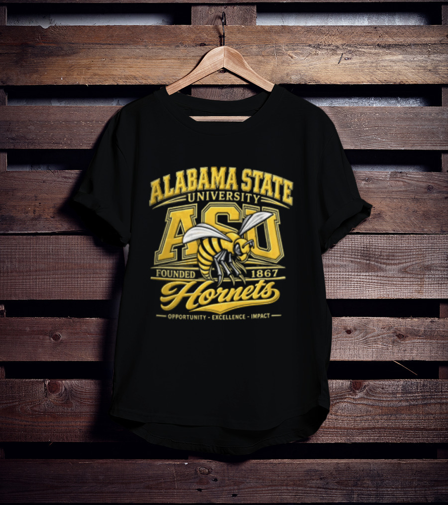 Alabama State University ASU Hornets Est 1867 Opportunity Excellence Impact T-Shirt