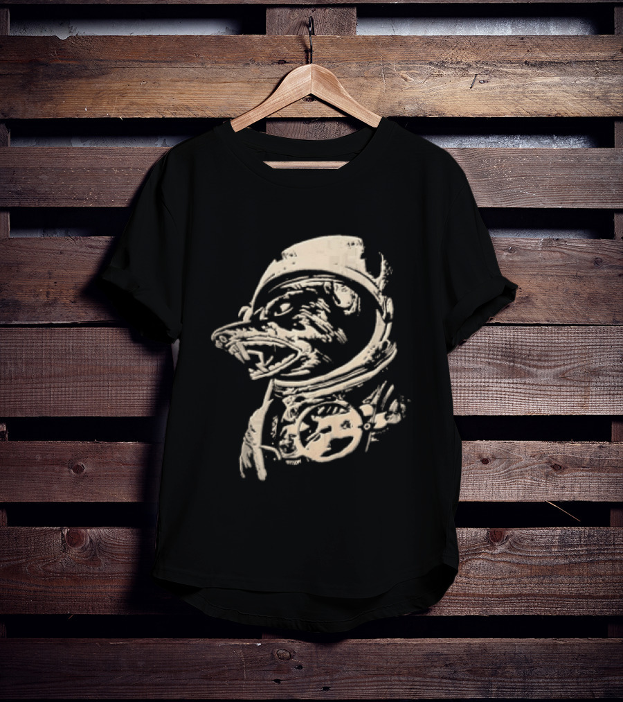 Grissom Space Dog In Astronaut Suit T-Shirt