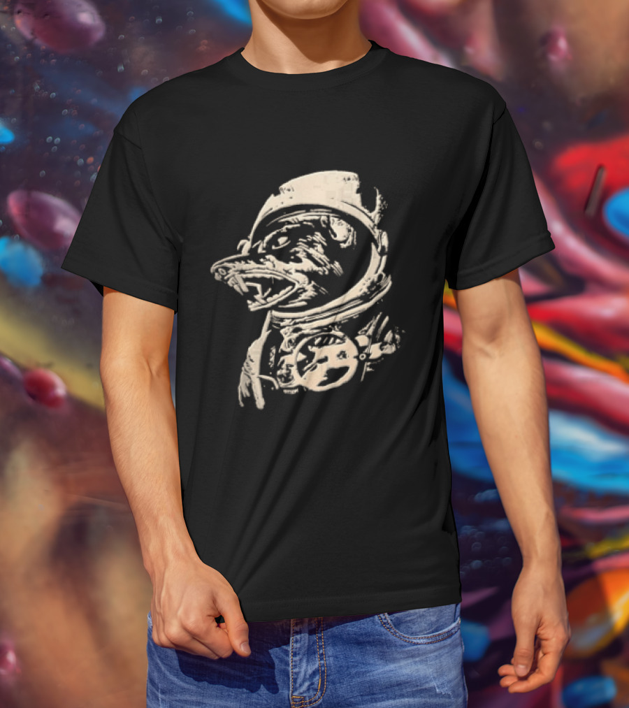 Grissom Space Dog In Astronaut Suit T-Shirt