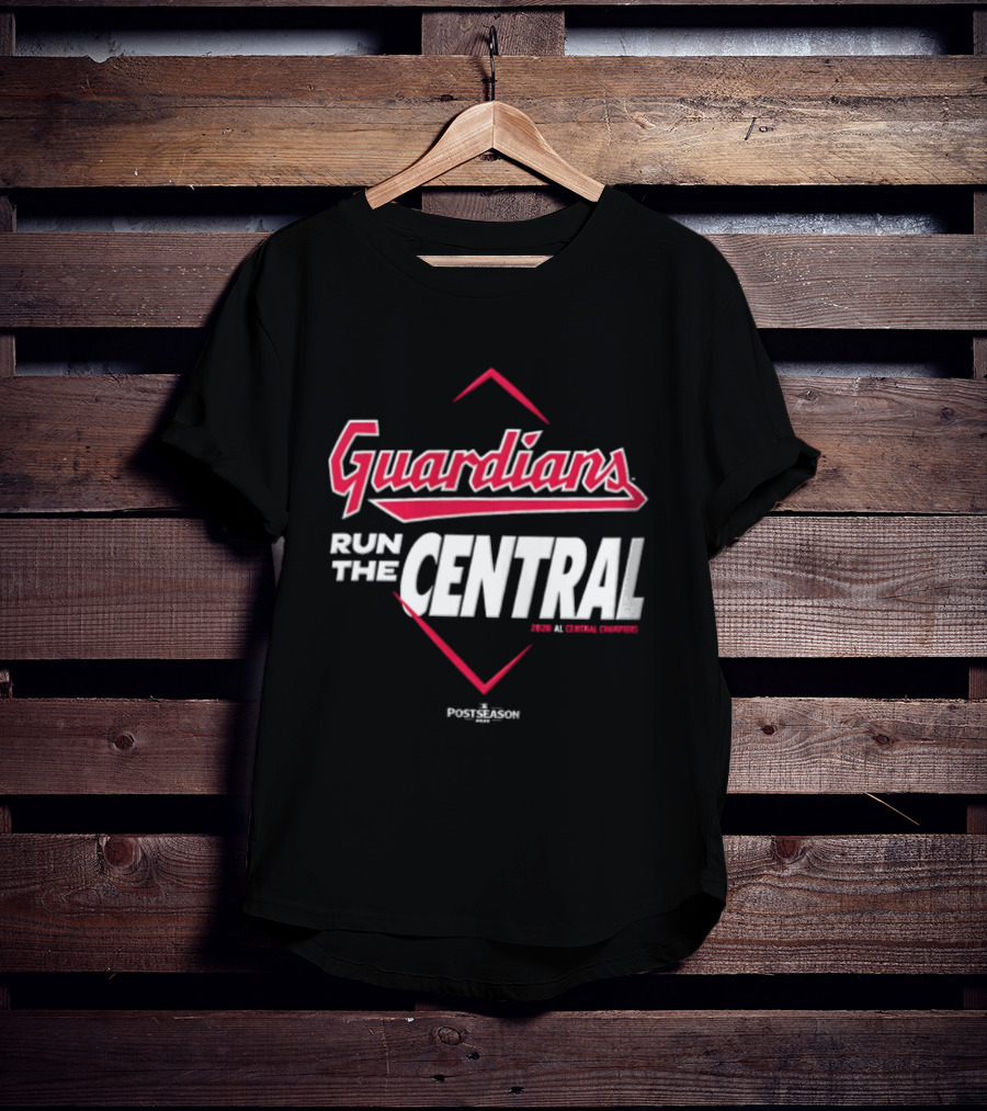 Guardians Run The Central Cleveland Guardians MLB 2025 T-Shirt