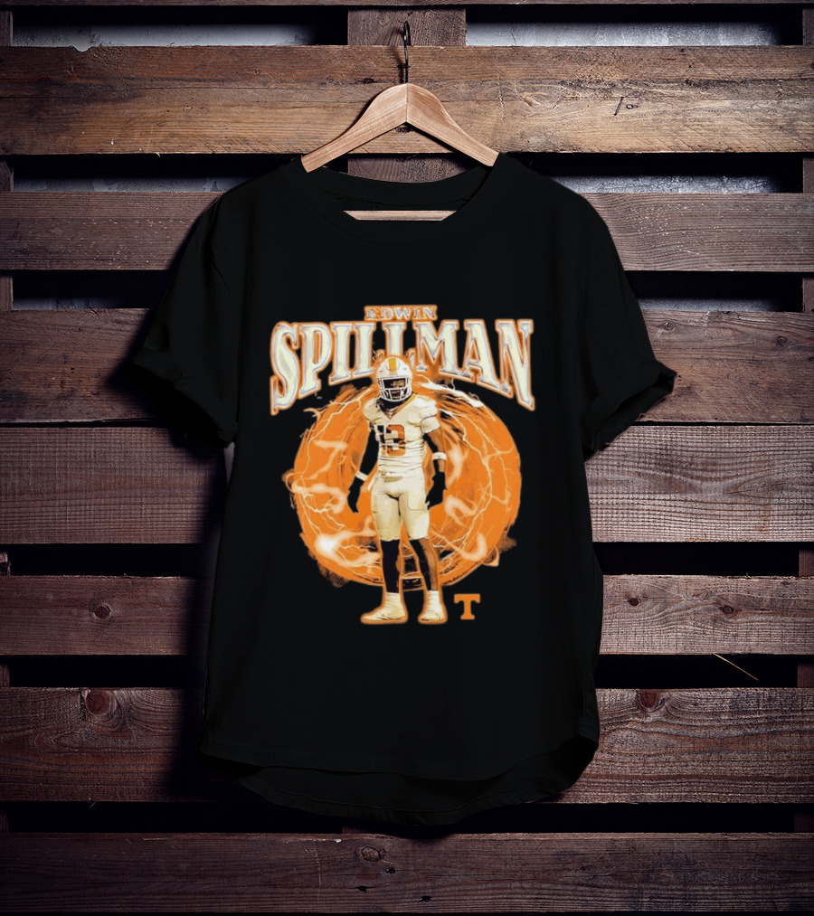 Tennessee Volunteers Edwin Spillman No 13 Football Collage T-Shirt