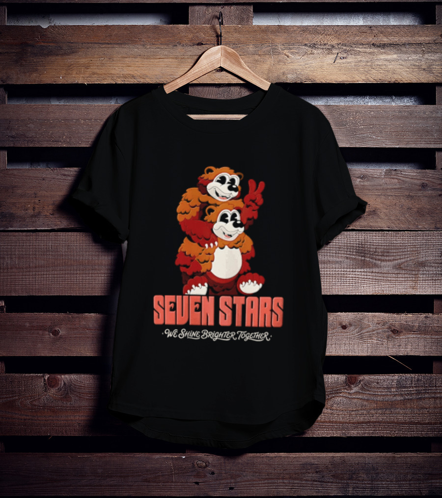 Seven Stars Piggy Back Bears We Grant Dragon Power T-Shirt