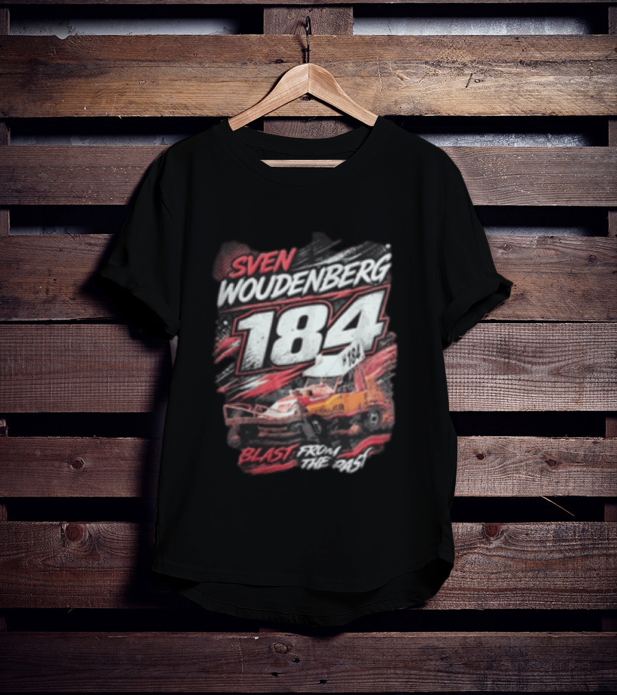 Sven Woudenberg 184 Blast From The Past Stock Car Racing Vehicle Dirt Track T-Shirt