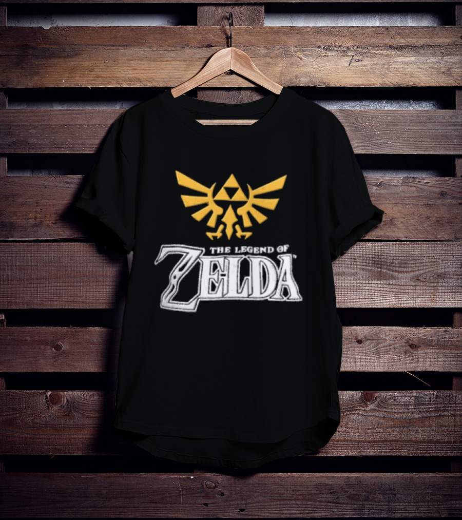 The Legend Of Zelda Yellow Triforce Emblem White T-Shirt