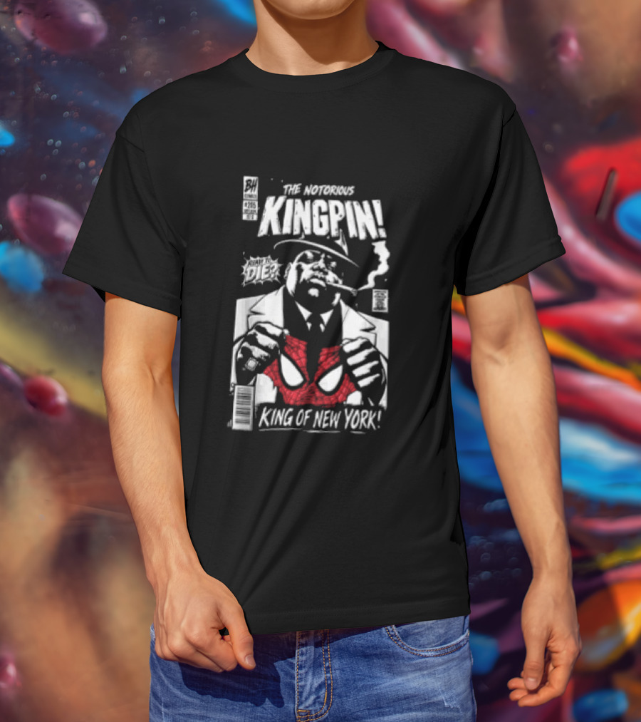 The Notorious Kingpin King Of New York Ready To Die Comics BH Music Big T-Shirt