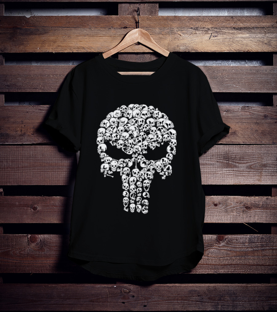 The Punisher Skull Made Of Bullets T-Shirt
