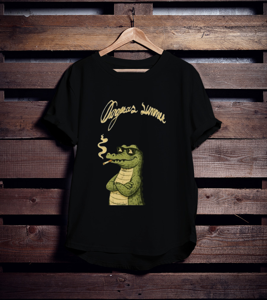 Yeat Dangerous Summer Loose Leaf Gator Smoking Cool Sunglasses Crocodile T-Shirt