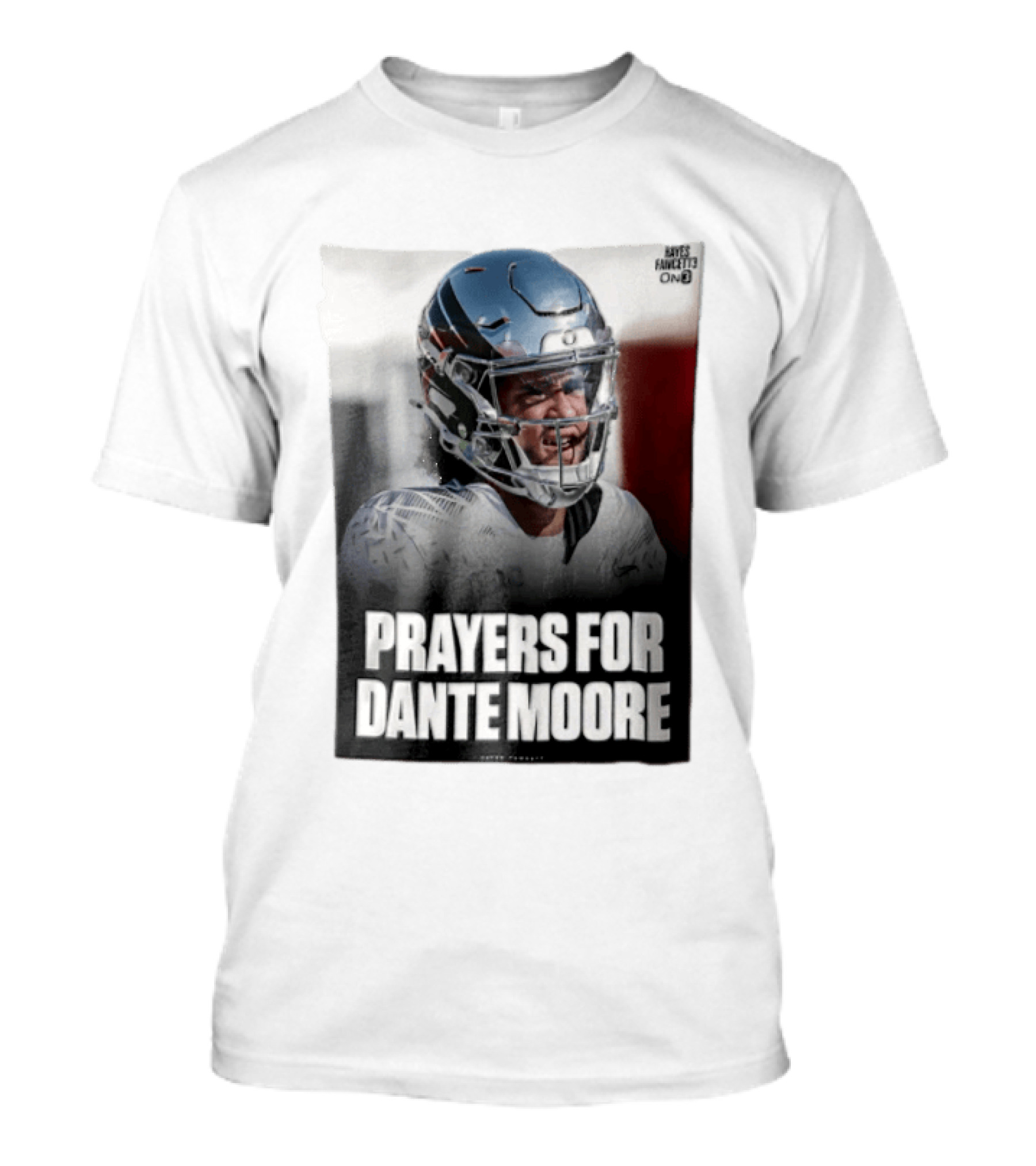 Prayers For Dante Moore Oregon Ducks Football Helmet T-Shirt