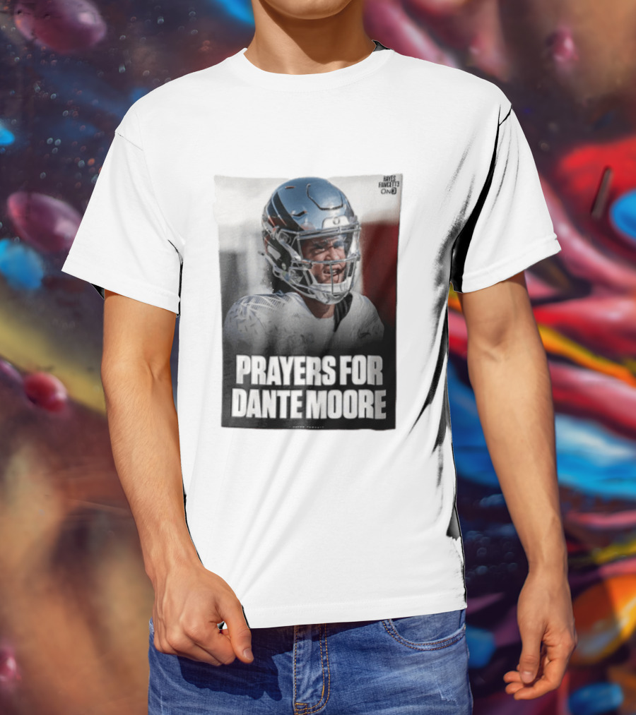 Prayers For Dante Moore Oregon Ducks Football Helmet T-Shirt