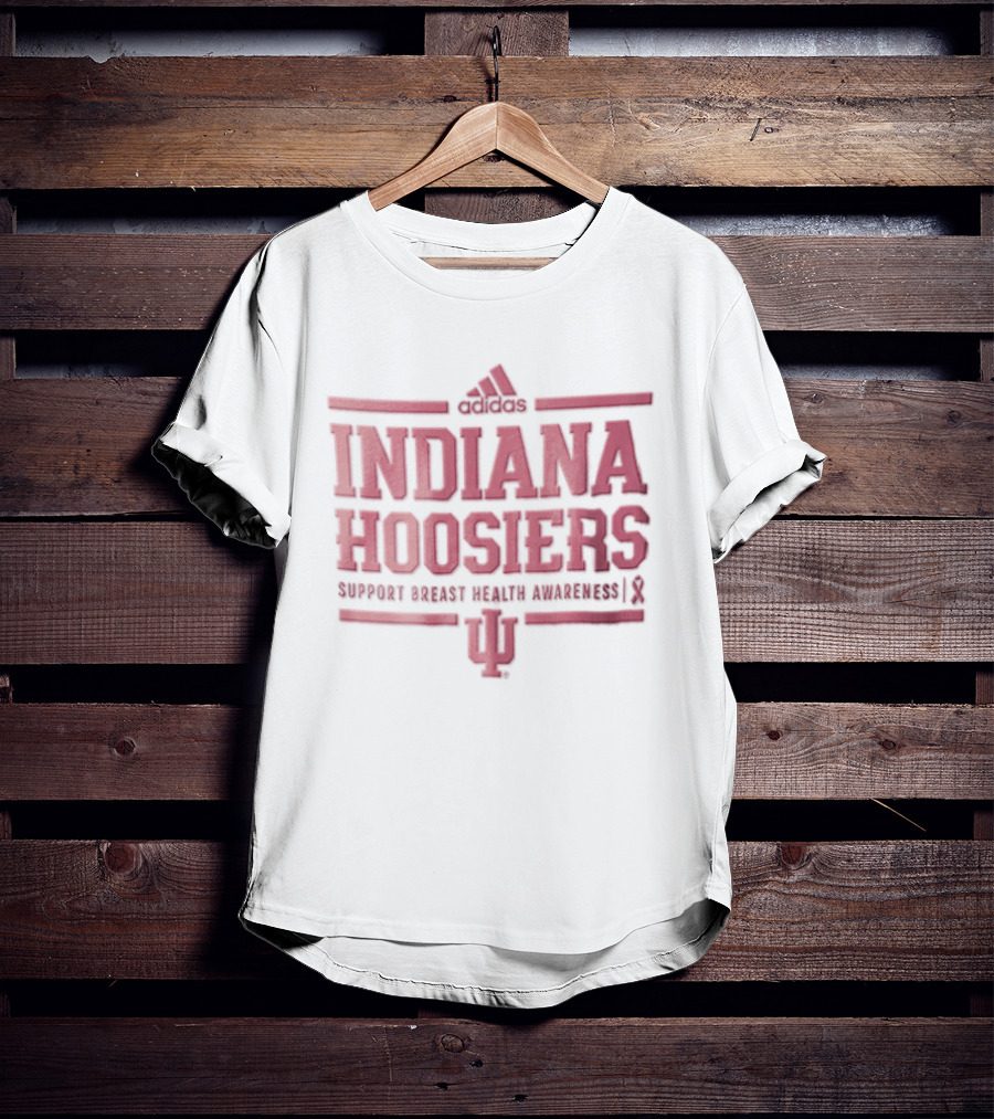 Indiana Hoosiers Support Breast Health Awareness Adidas IU T-Shirt