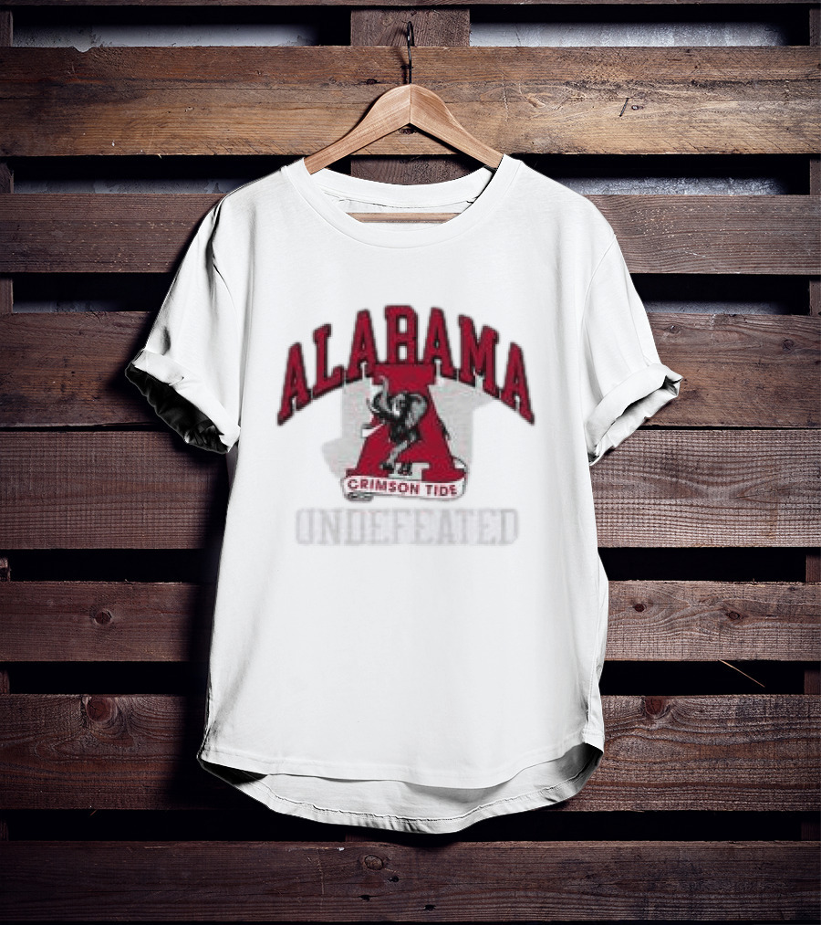 Undefeated Alabama Crimson Tide Elephant Letter A T-Shirt