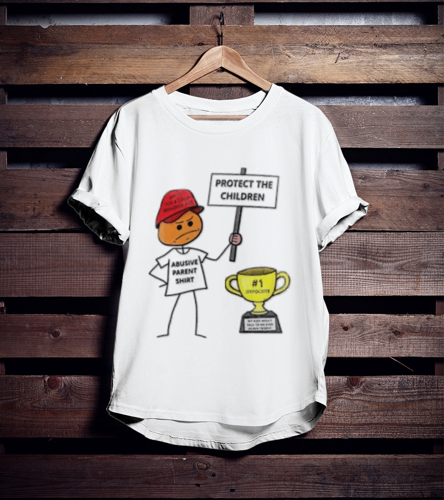 Voted FOR A Child Molester HAT Protect THE Children Abusive Parent Hypocrite Trophy T-Shirt