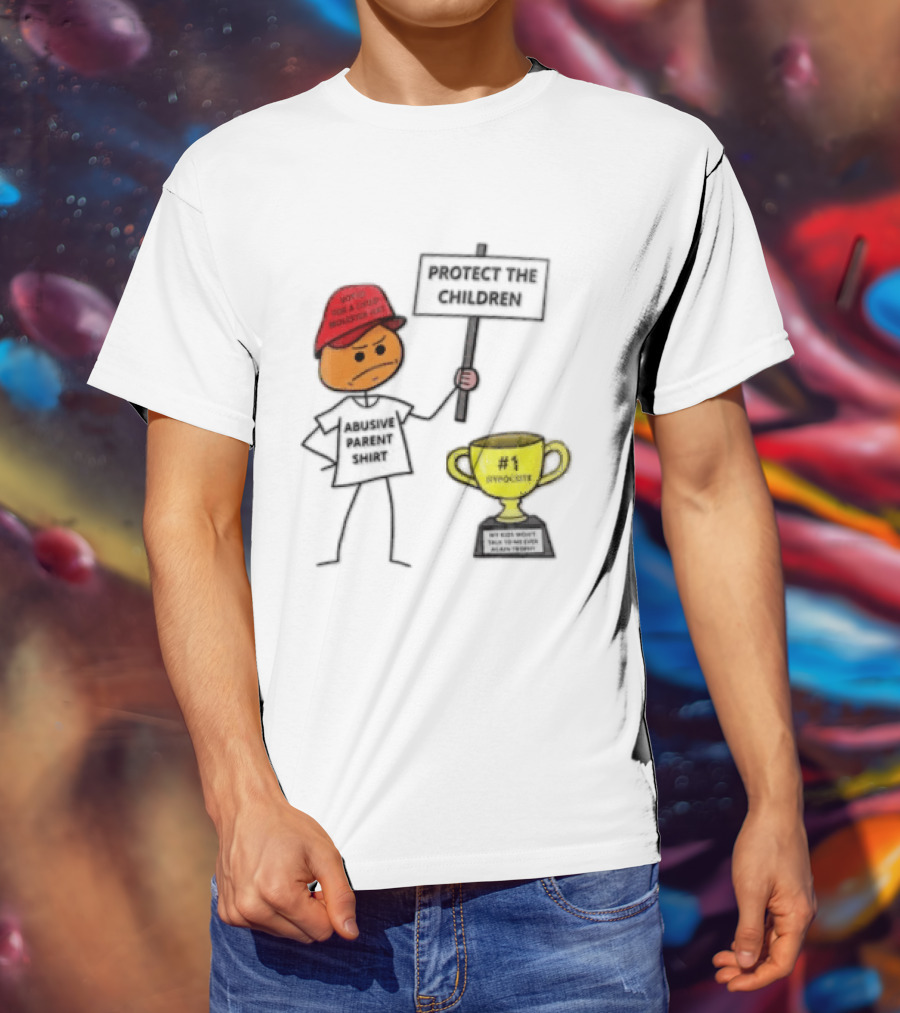 Voted FOR A Child Molester HAT Protect THE Children Abusive Parent Hypocrite Trophy T-Shirt