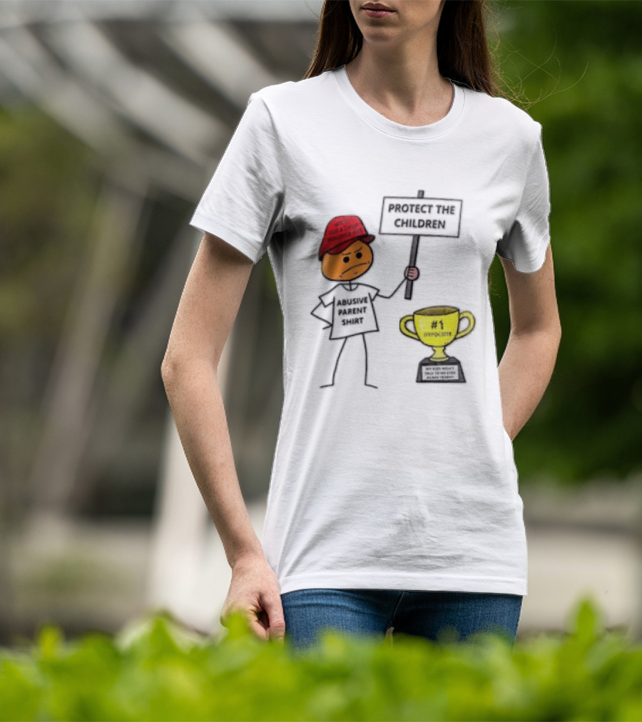 Voted FOR A Child Molester HAT Protect THE Children Abusive Parent Hypocrite Trophy T-Shirt