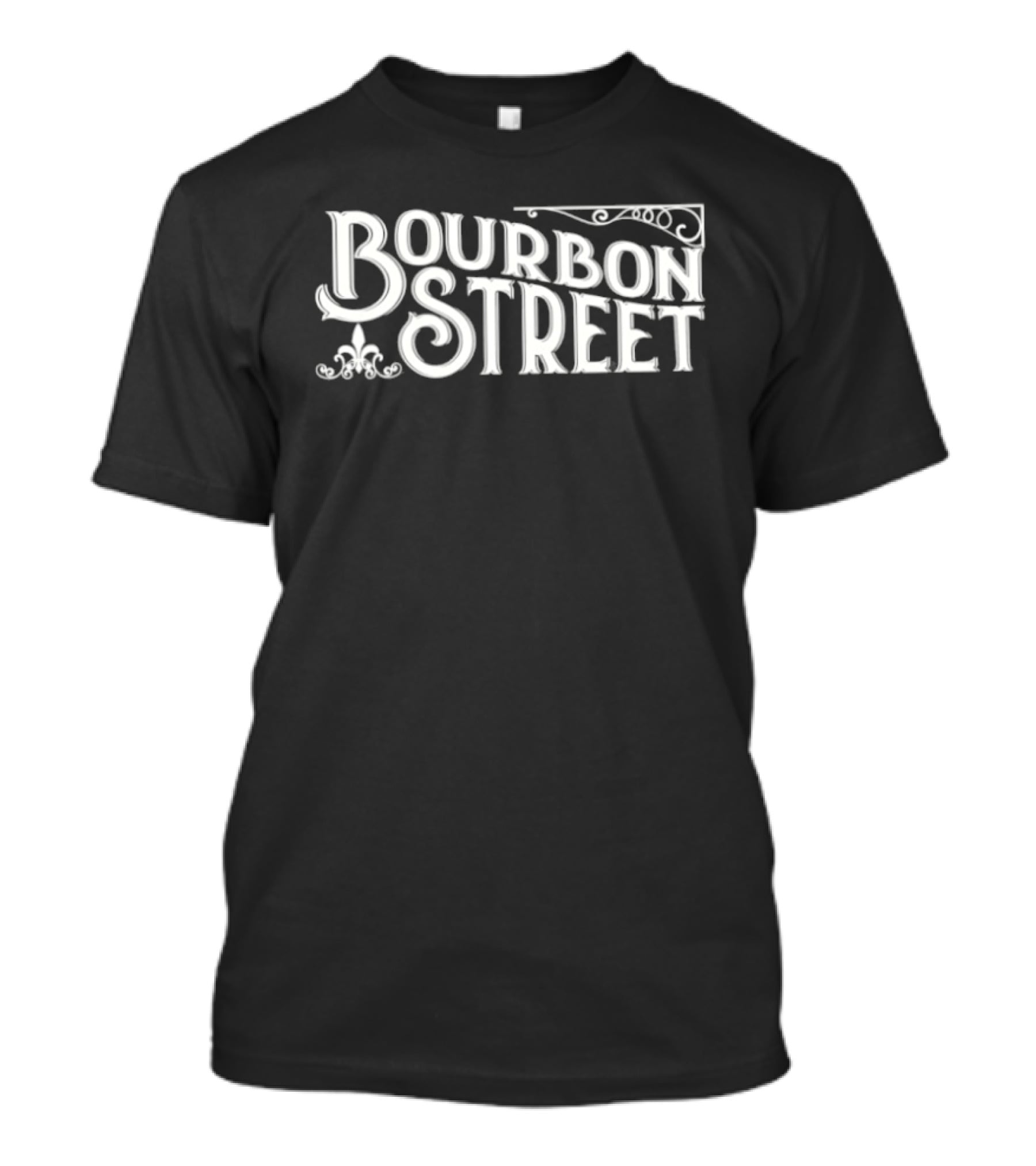 Bourbon Street New Orleans Iconic Style Fleur De Lis T-Shirt