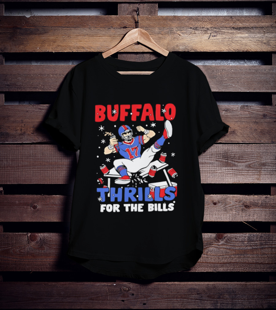 Buffalo Thrills For The Bills Football Table Crash Fun T-Shirt