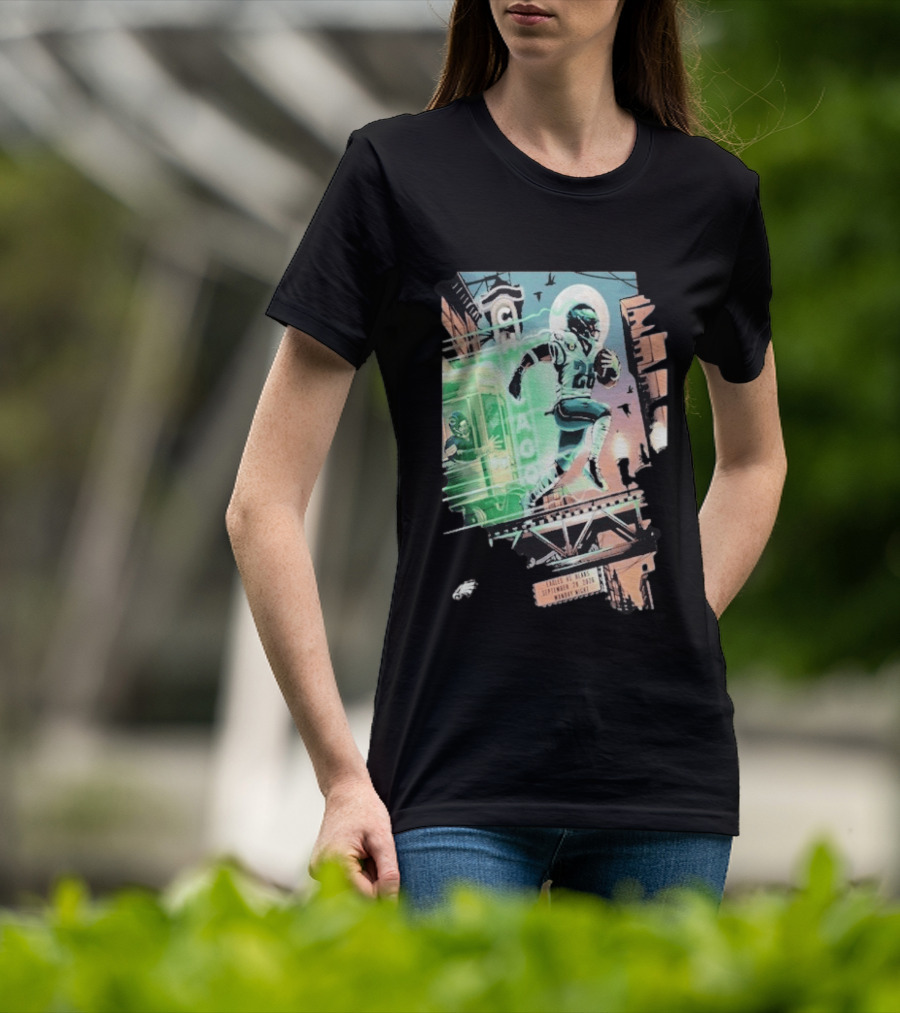 Chicago Bears Eagles Clash Philadelphia Skyline September 28 2026 Monday Night Football T-Shirt