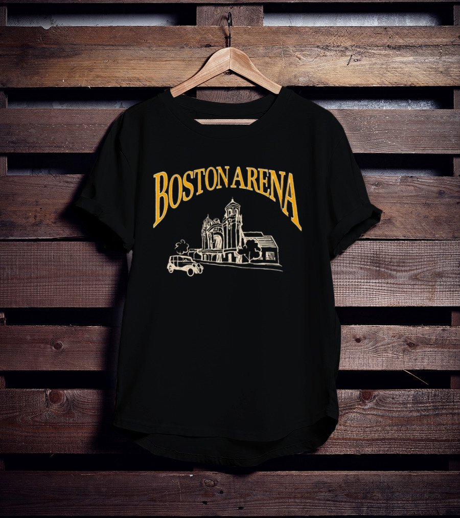 David Pastrnak Boston Arena Historic Venue Architecture T-Shirt