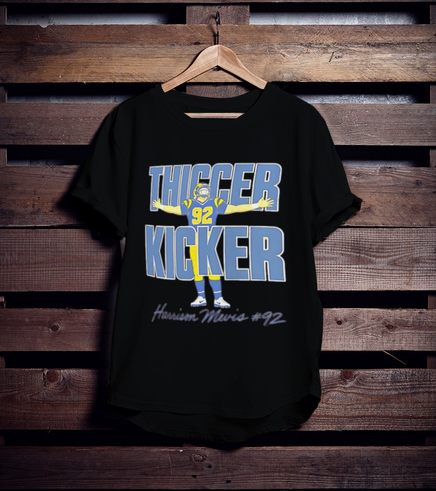 Harrison Mevis Thiccer Kicker 92 Los Angeles Rams T-Shirt