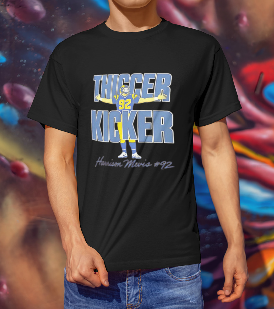 Harrison Mevis Thiccer Kicker 92 Los Angeles Rams T-Shirt