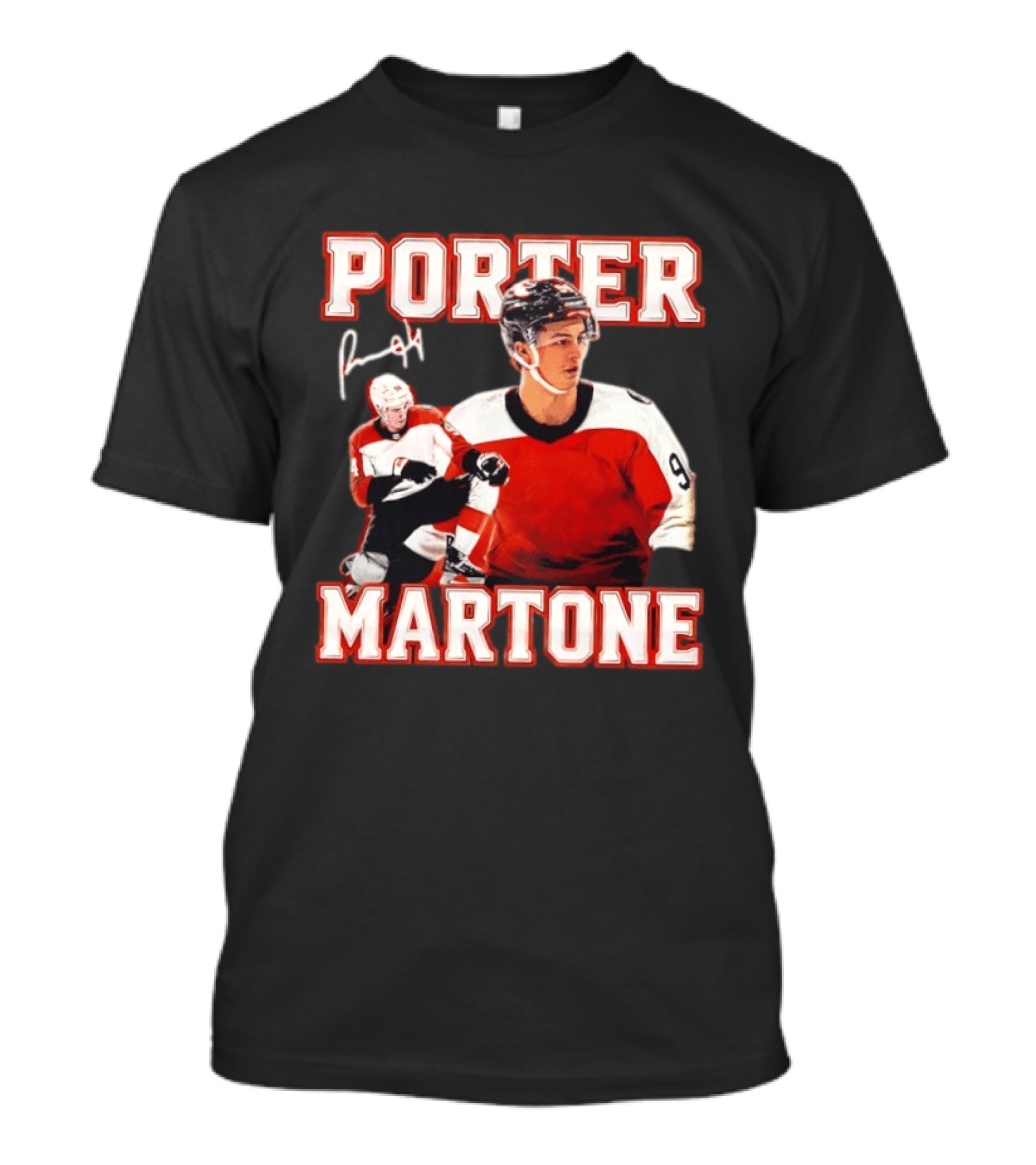 Porter Martone Philadelphia Flyers Hockey Player 9 Signature T-Shirt