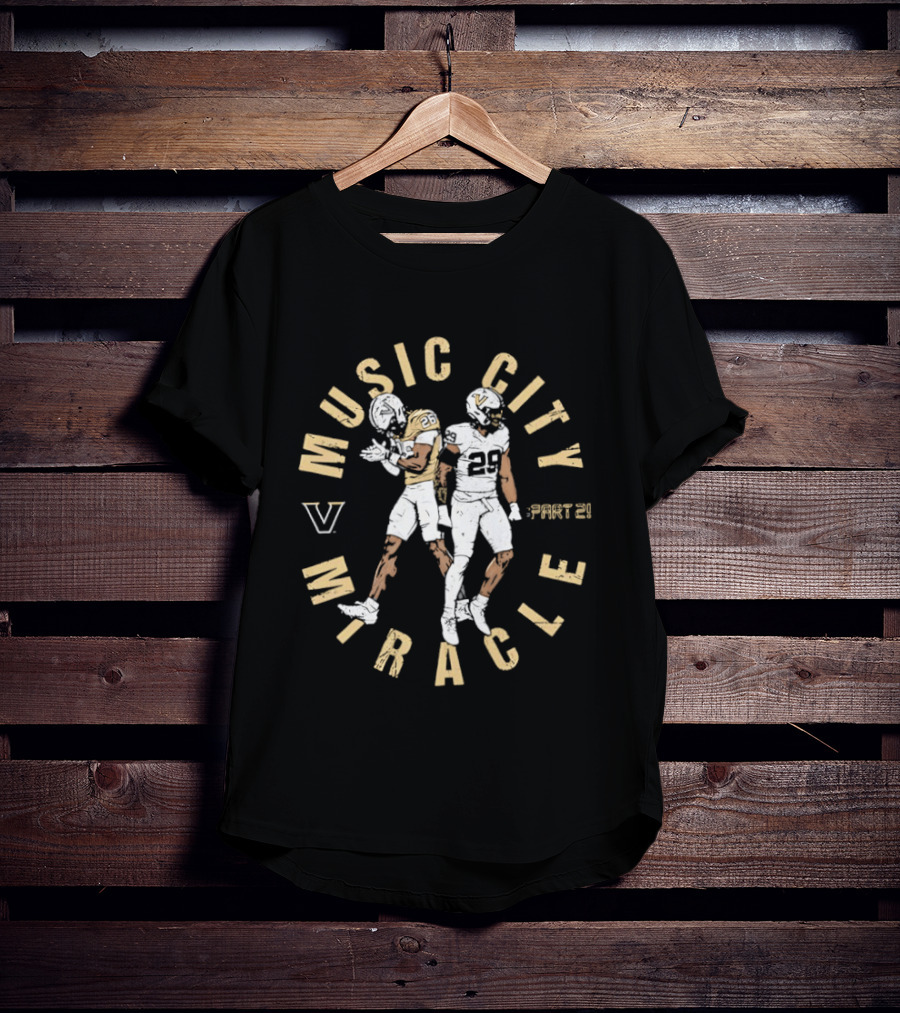 Vanderbilt Commodores Music City Miracle Part 2 Miles Capers 29 T-Shirt