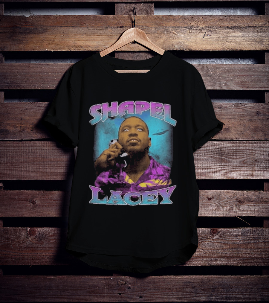 Shapel Lacey Vintage Style Purple Motif T-Shirt