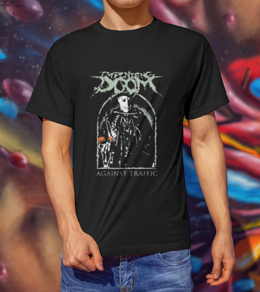 Impending Doom Against Traffic Skeleton T-Shirt